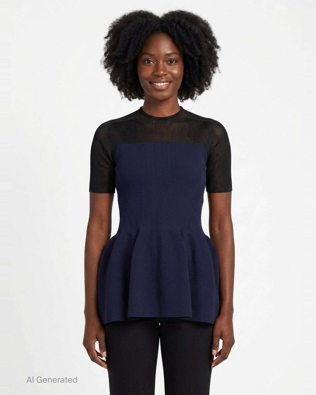 Lucent Décolletage Short Sleeve Top | CFCL | Club21 - front