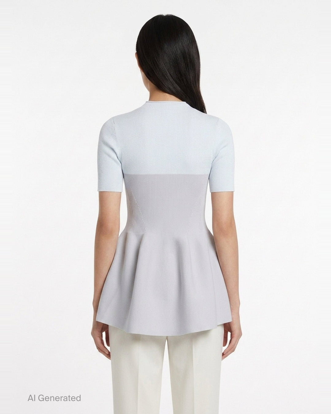 Lucent Décolletage Short Sleeve Top | CFCL | Club21 - back