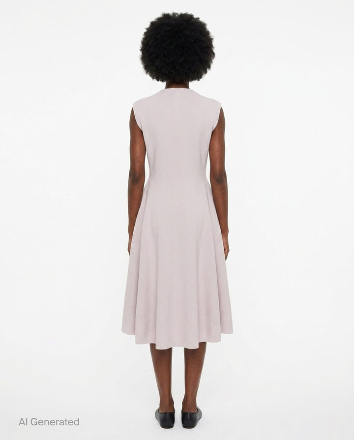 Milan Flare Long Vest Dress | CFCL | Club21 - back
