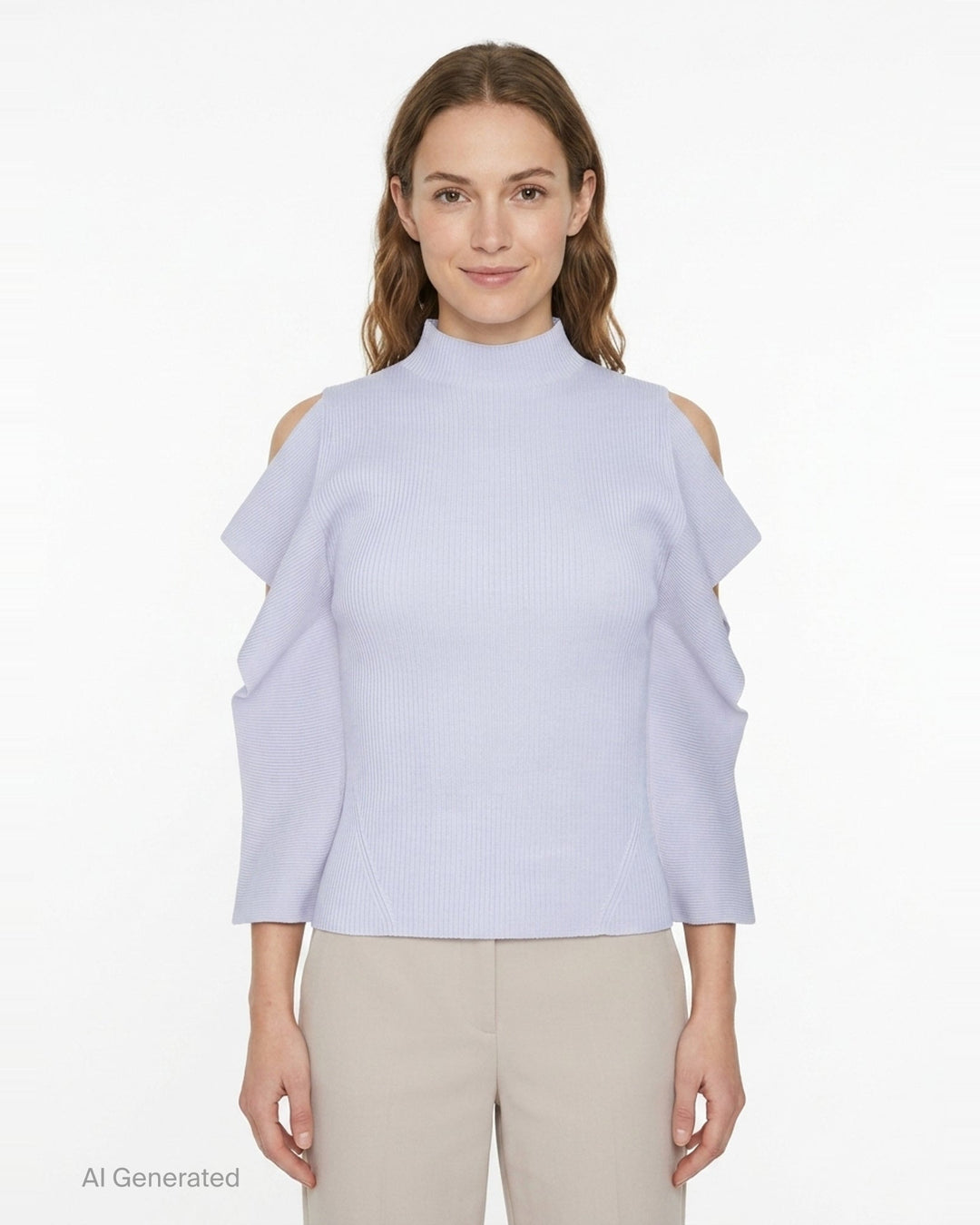 Portrait Crease Knit Top | CFCL | Club21 - front