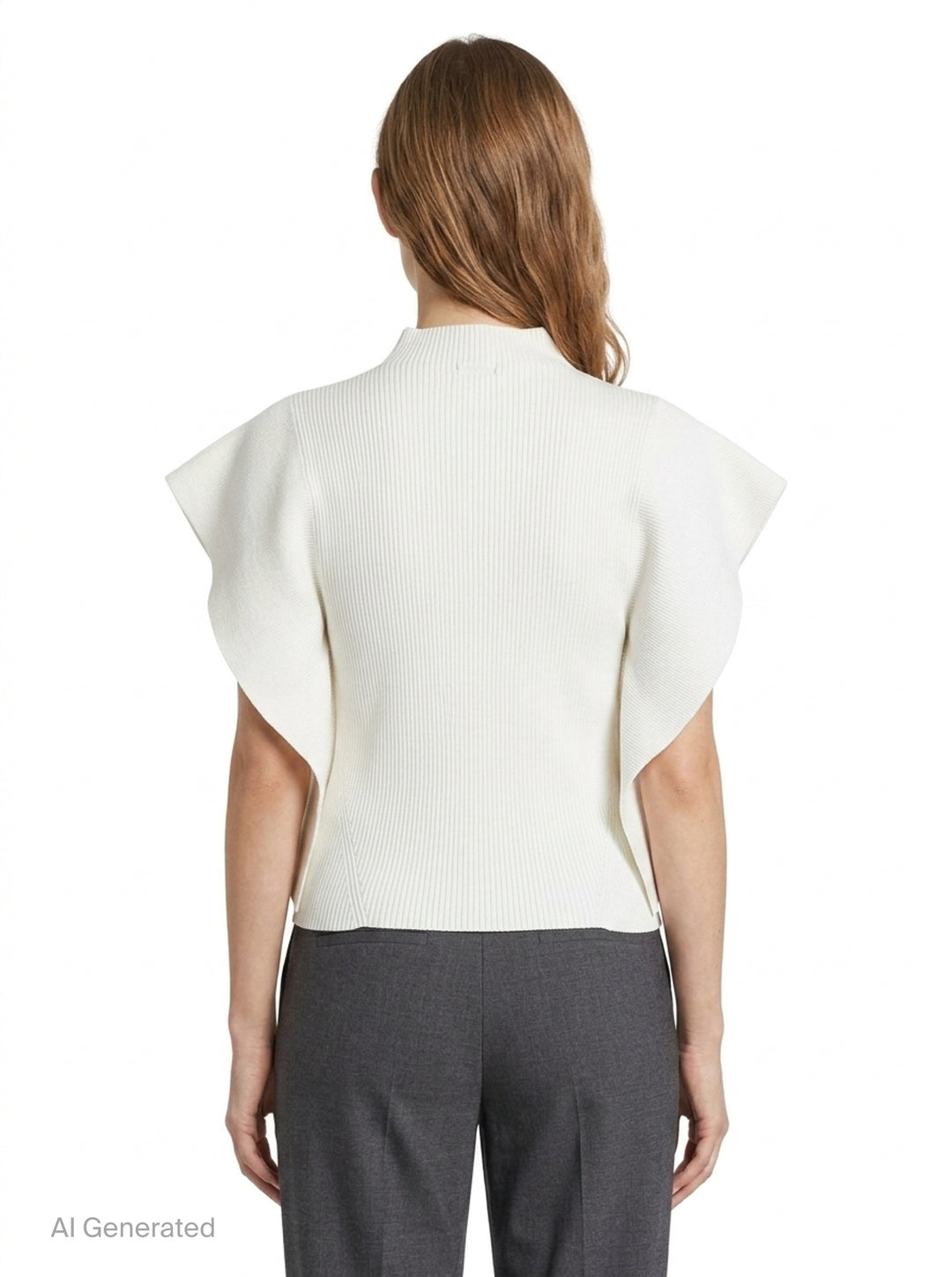 Portrait Crease Knit Top | CFCL | Club21 - back