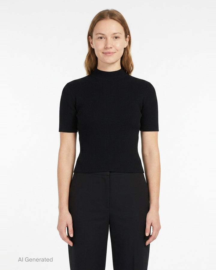 Portrait Short Sleeve Top | CFCL | Club21 - front