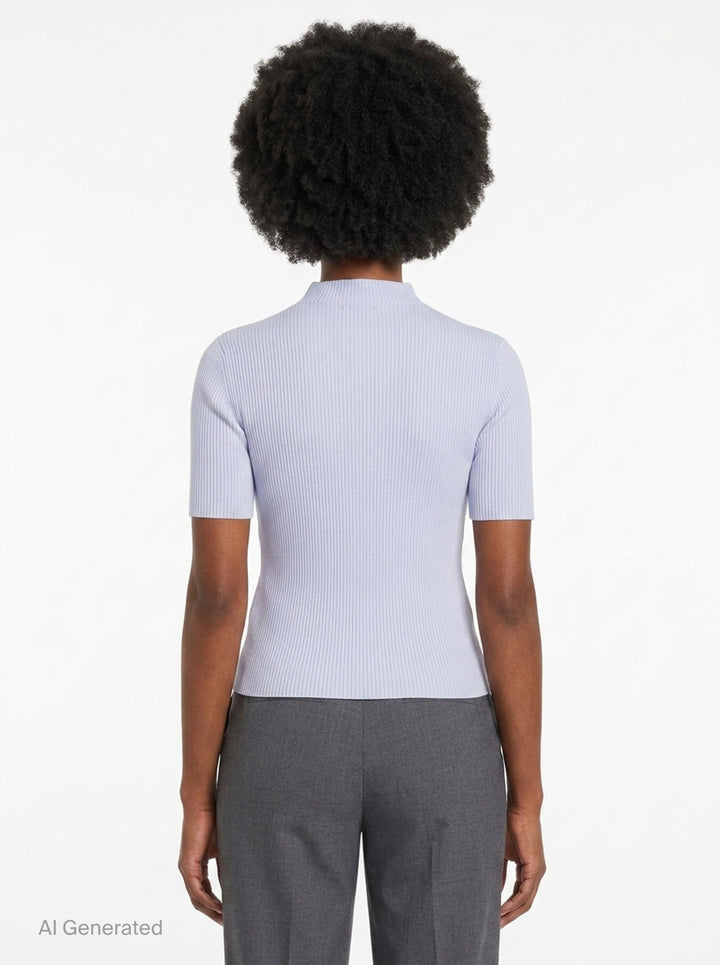 Portrait Short Sleeve Top | CFCL | Club21 - back