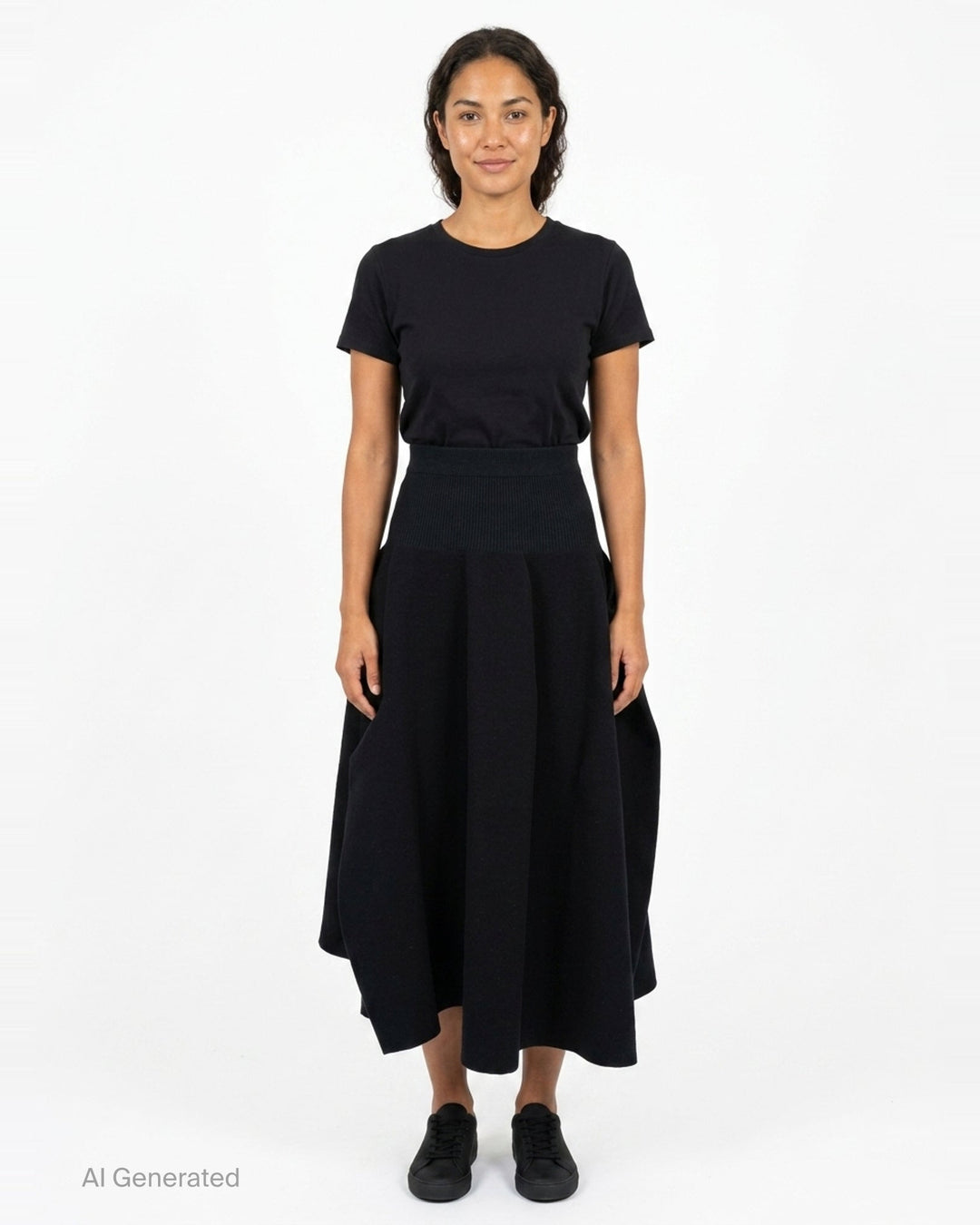 Pottery Crease Asymmetric Skirt | CFCL | Club21 - front