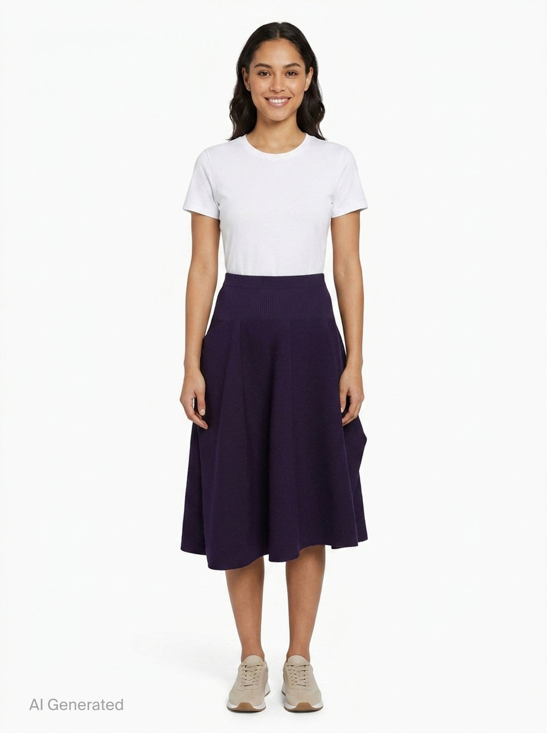 Pottery Crease Asymmetric Skirt | CFCL | Club21 - front