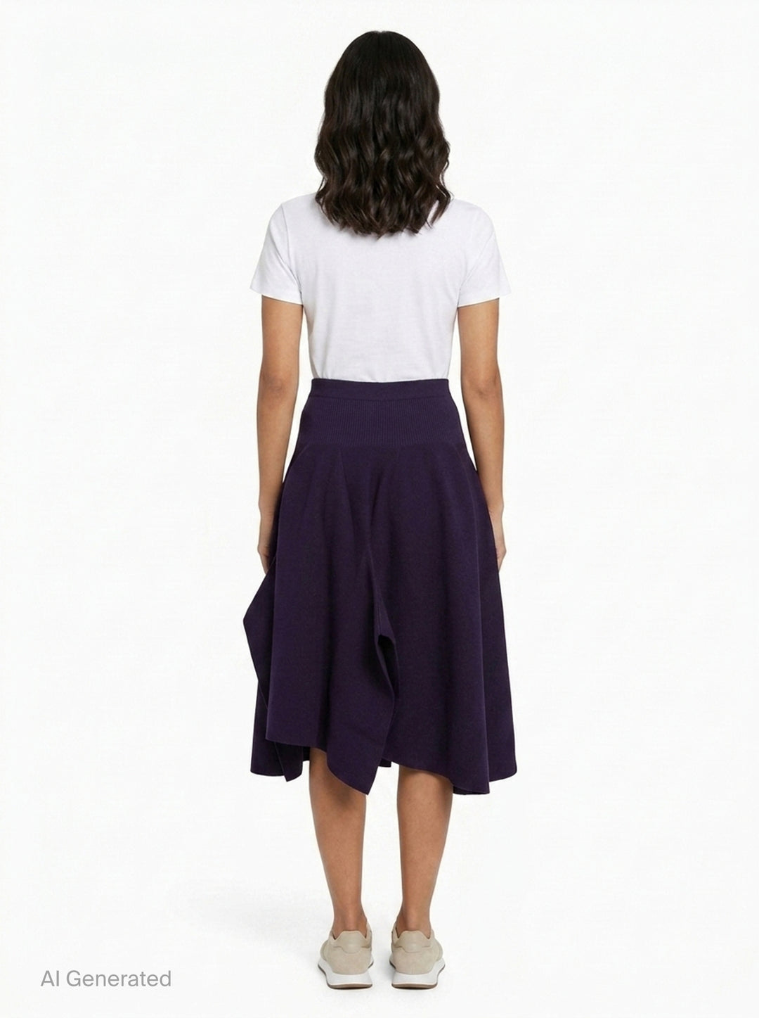 Pottery Crease Asymmetric Skirt | CFCL | Club21 - back
