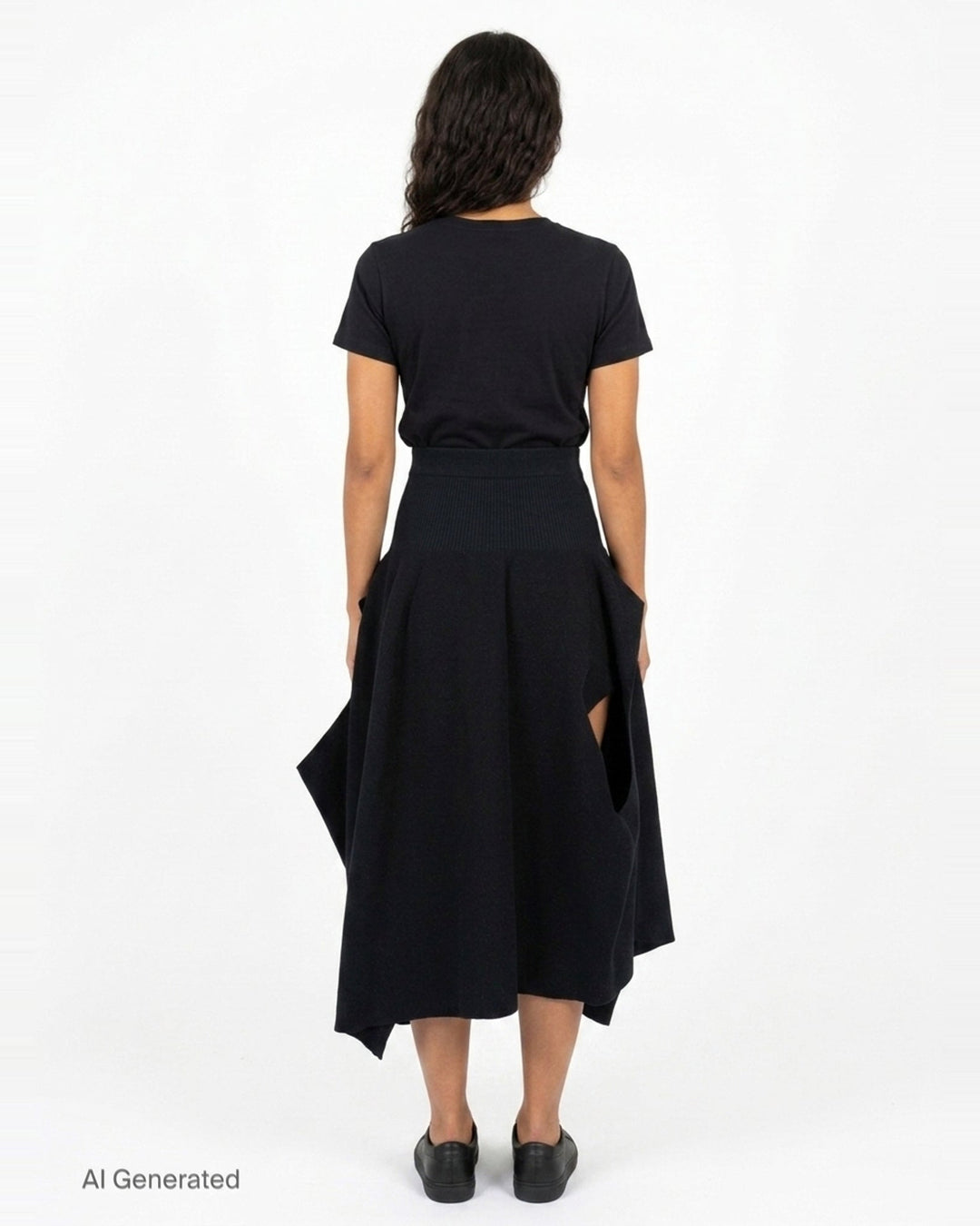 Pottery Crease Asymmetric Skirt | CFCL | Club21 - back