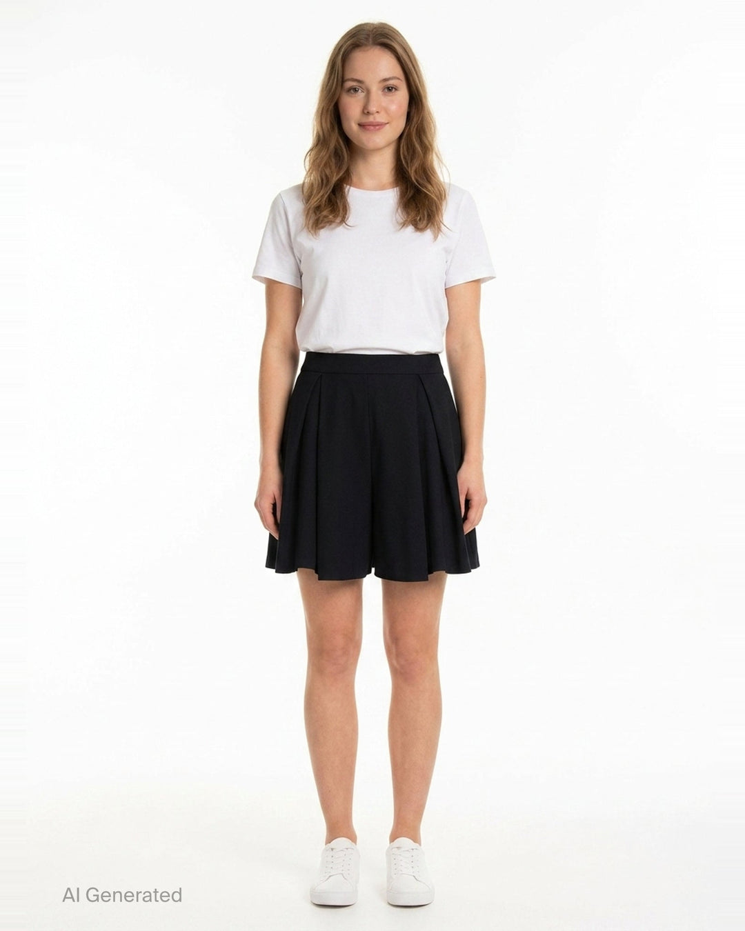 Soft Milan Tuck Wide Shorts | CFCL | Club21 - front