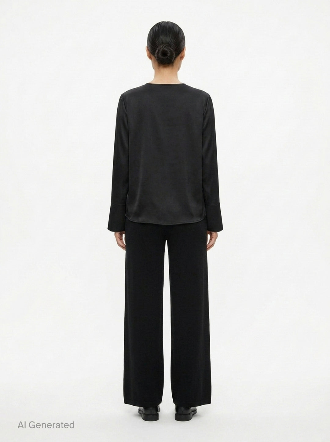 Alma Wide Leg Knit Pants | Club21 Collection | Club21 - back