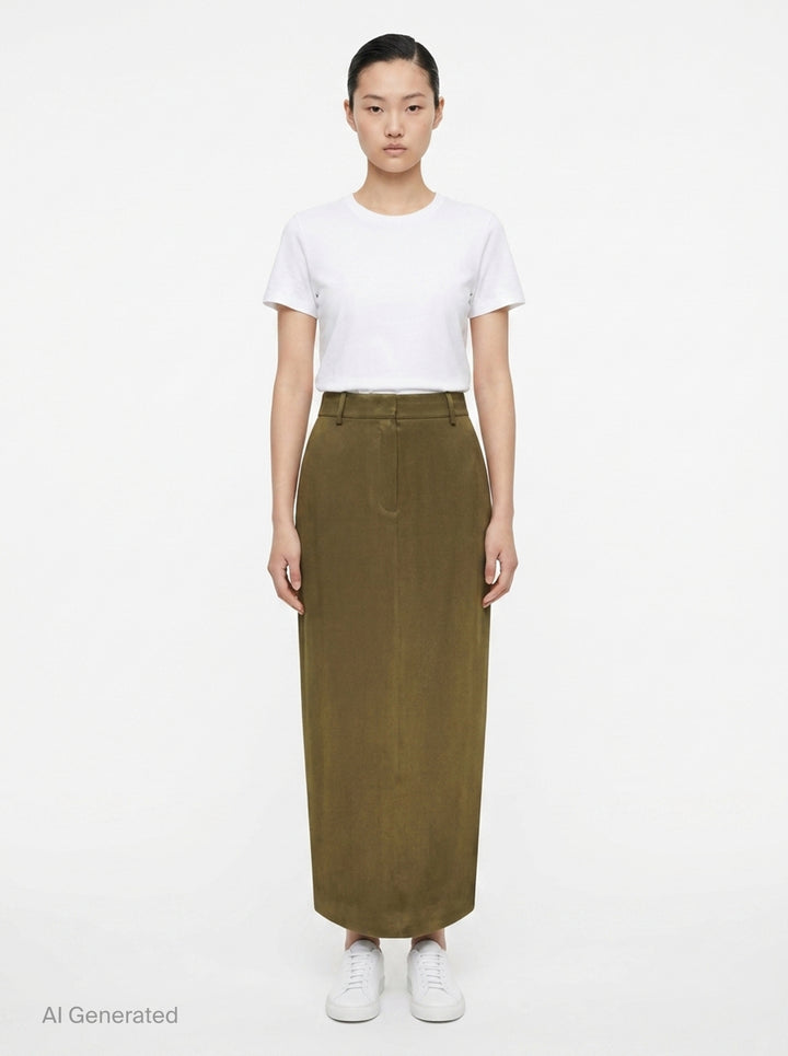 Ambre Crepe Acetate Mix Skirt | Club21 Collection | Club21 - front