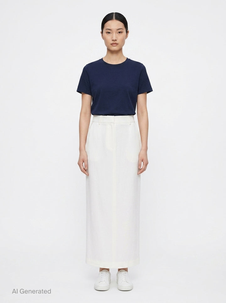 Ambre Crepe Acetate Mix Skirt | Club21 Collection | Club21 - front