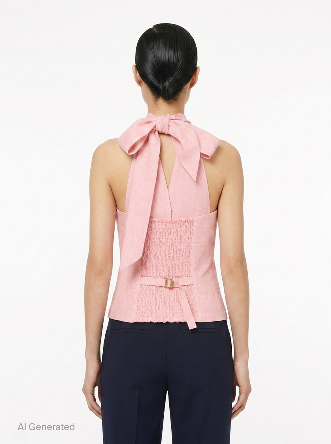 Anais Hand Brush Linen Vest | Club21 Collection | Club21 - back