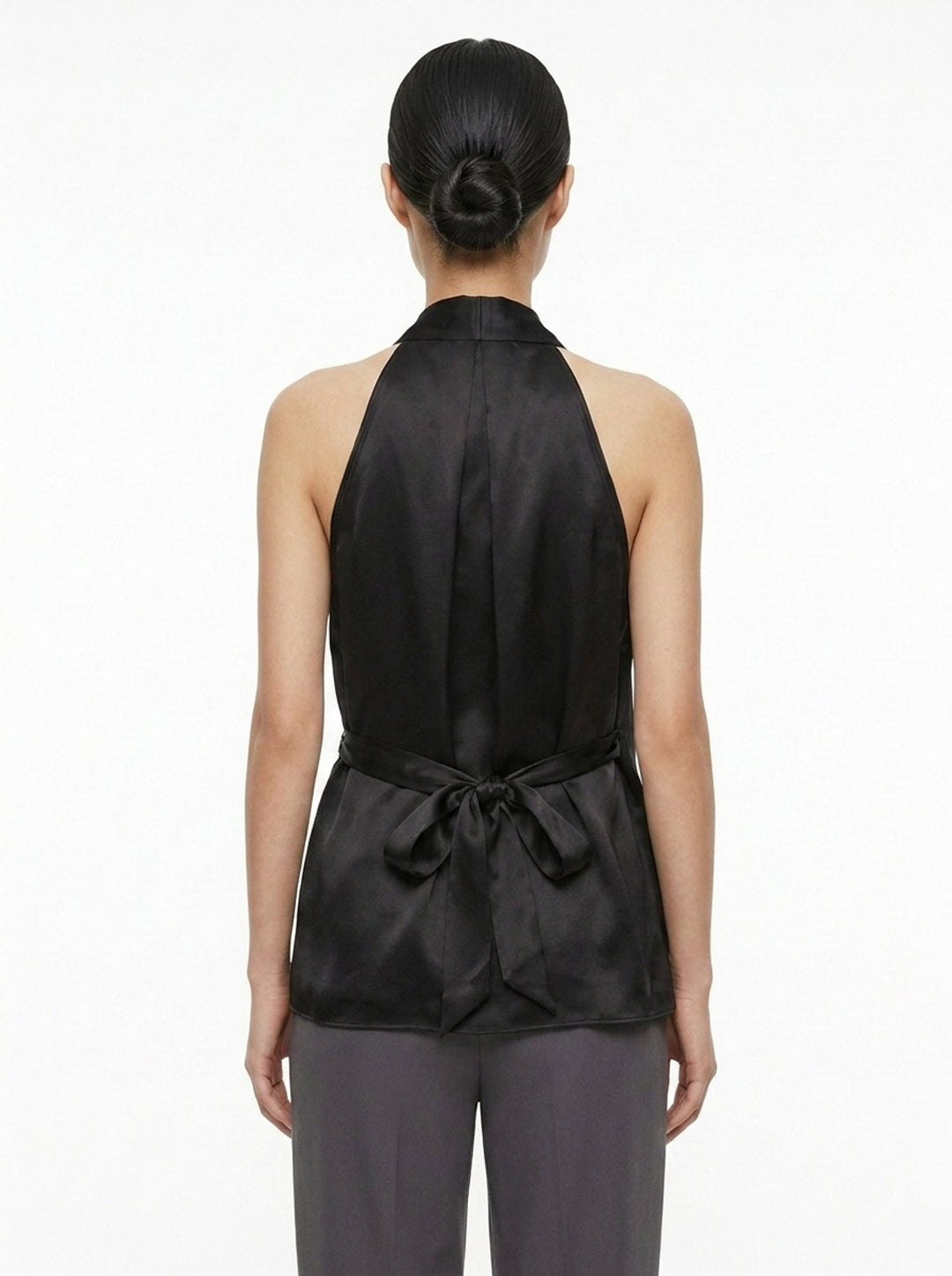 Asymmetric Wrap Satin Top | Club21 Collection | Club21 - back