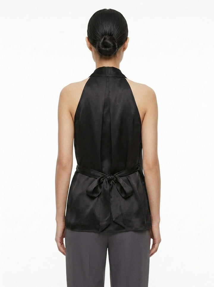 Asymmetric Wrap Satin Top | Club21 Collection | Club21 - back