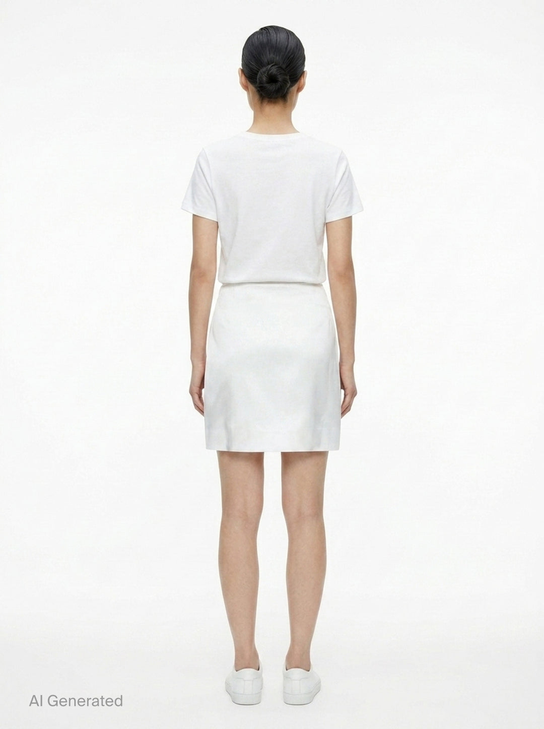 Camille Matte Acetate Mix Skirt | Club21 Collection | Club21 - back