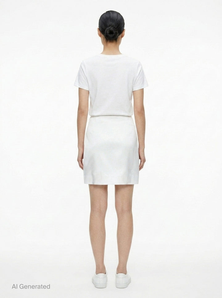 Camille Matte Acetate Mix Skirt | Club21 Collection | Club21 - back