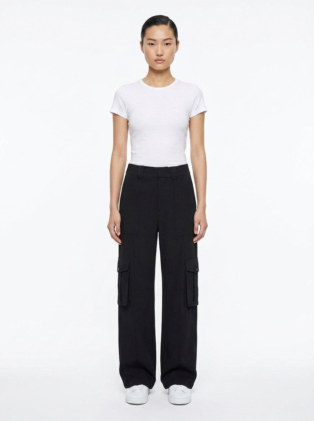 Celeste Crepe Acetate Cargo Pants | Club21 Collection | Club21 - front