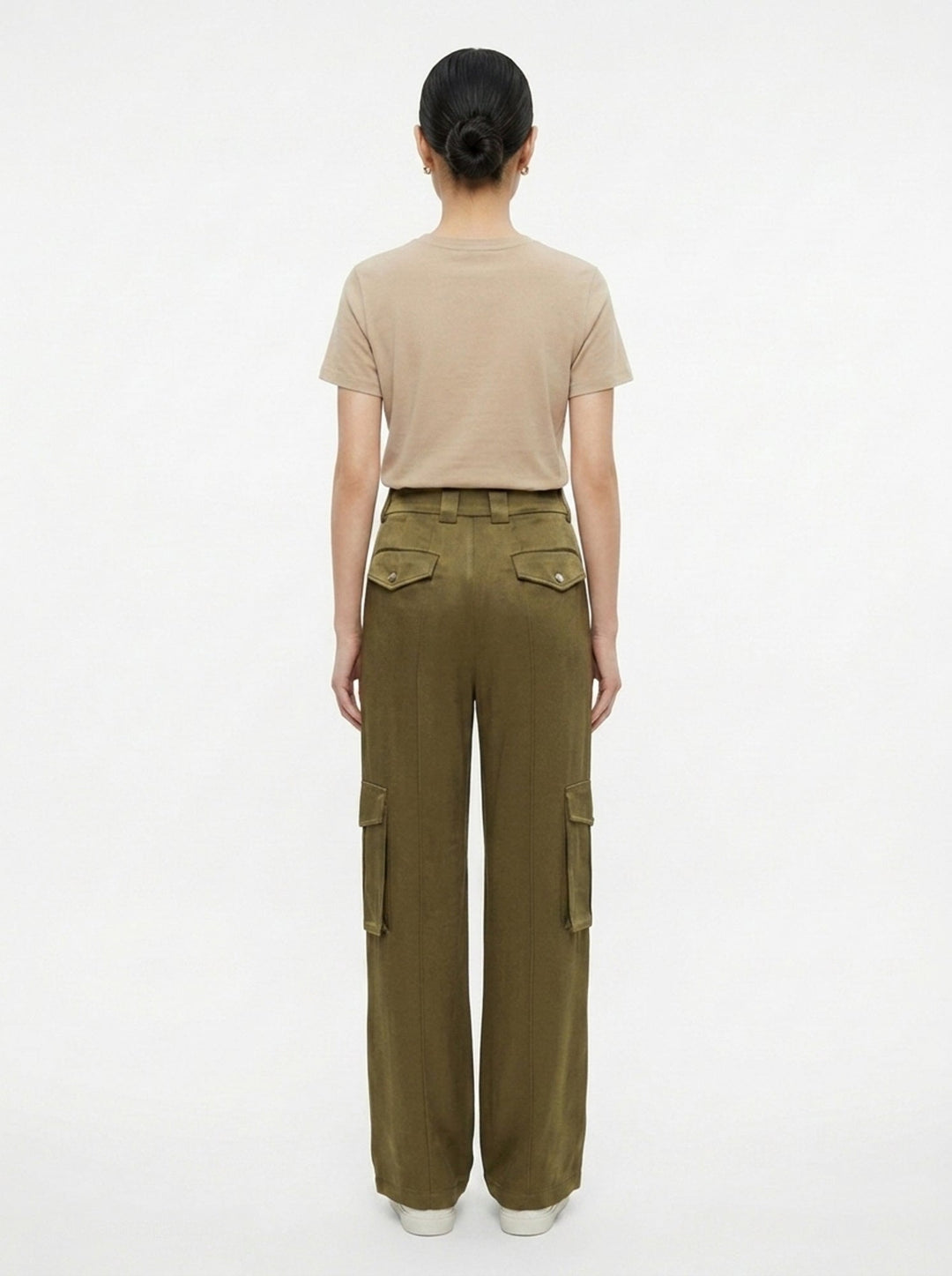 Celeste Crepe Acetate Cargo Pants | Club21 Collection | Club21 - back
