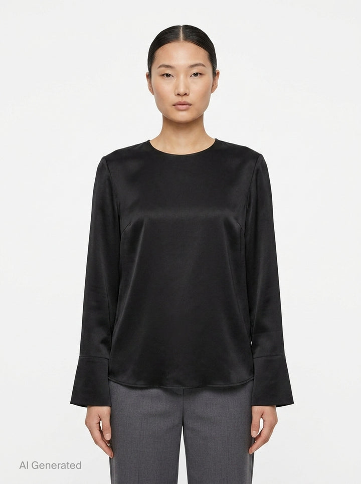 Colette Matte Satin Blouse | Club21 Collection | Club21 - front