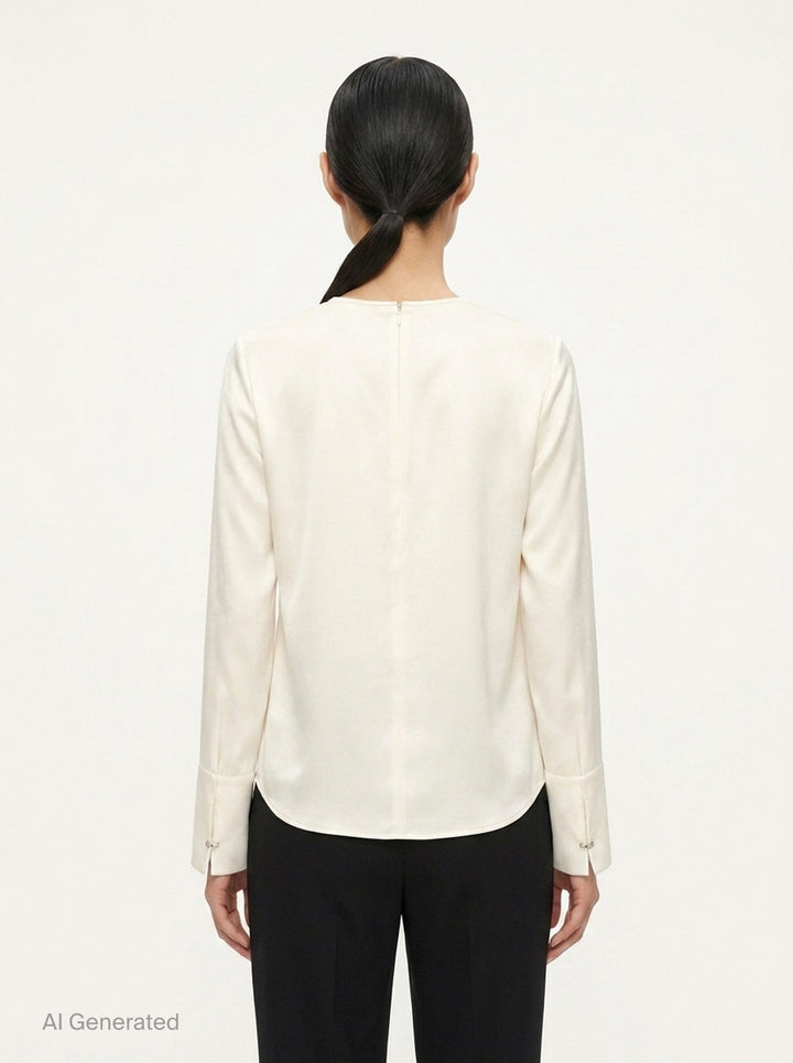 Colette Matte Satin Blouse | Club21 Collection | Club21 - back
