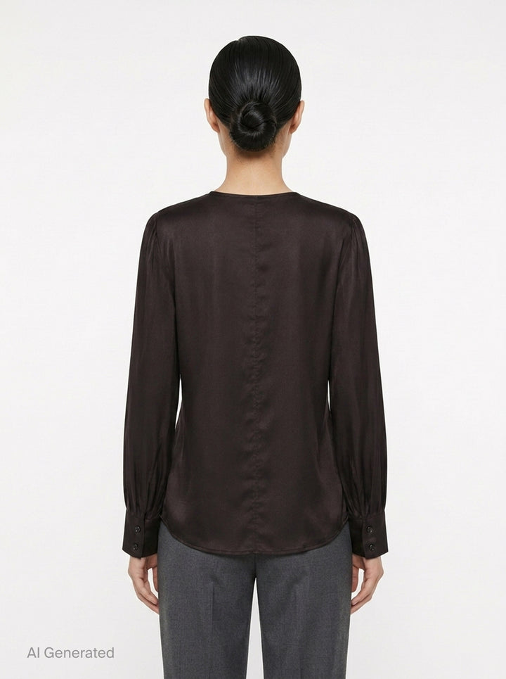 Esme Shiny Wrap Blouse | Club21 Collection | Club21 - back