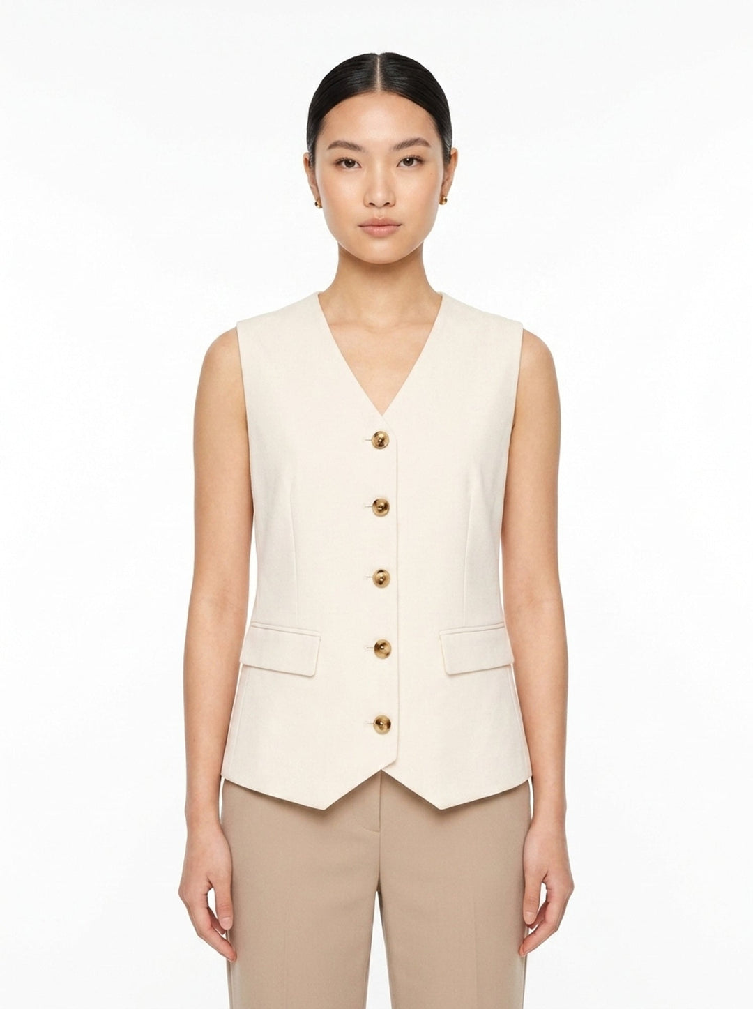 Iris Sartorial Wool Mix Vest | Club21 Collection | Club21 - front