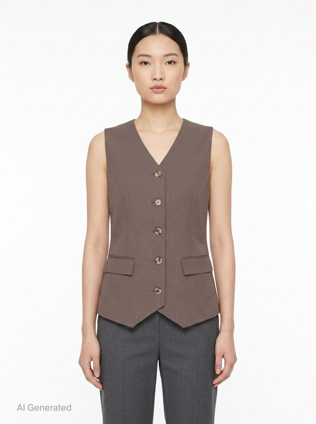 Iris Sartorial Wool Mix Vest | Club21 Collection | Club21 - front