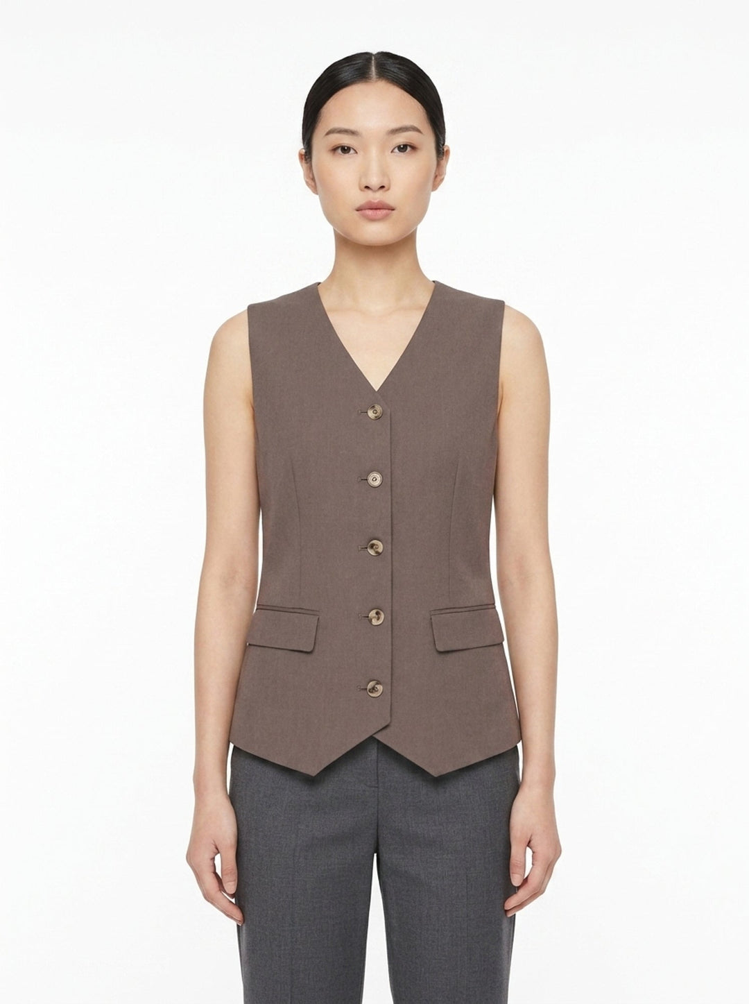 Iris Sartorial Wool Mix Vest | Club21 Collection | Club21 - front