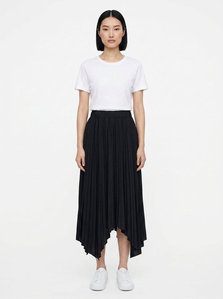 Isla Pleated Asymmetric Midi Skirt | Club21 Collection | Club21 - front