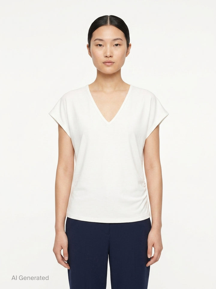 Leonie Cotton Spandex Jersey Top | Club21 Collection | Club21 - front