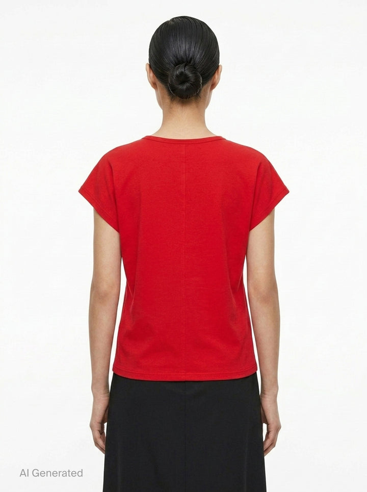 Leonie Cotton Spandex Jersey Top | Club21 Collection | Club21 - back