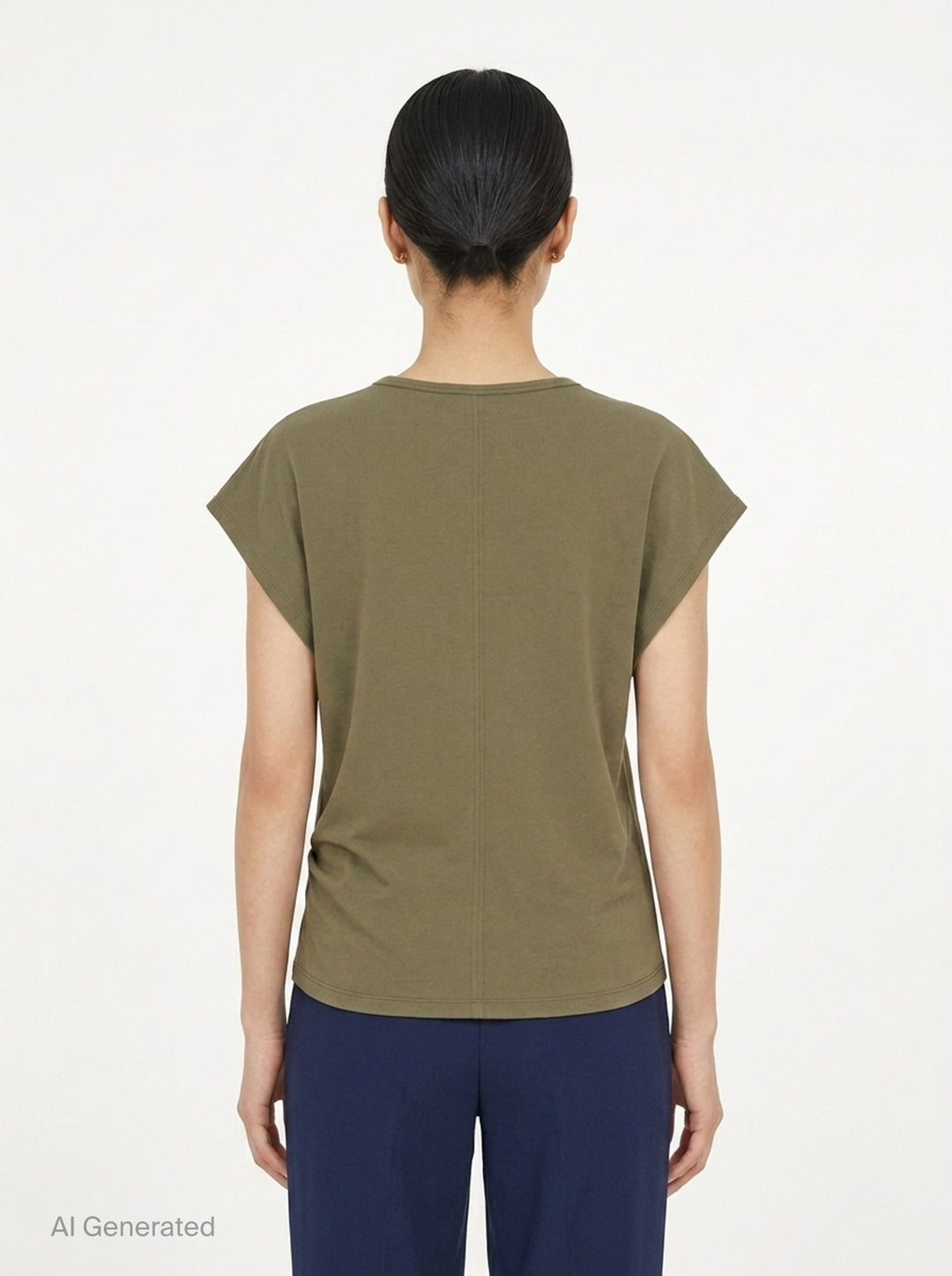Leonie Cotton Spandex Jersey Top | Club21 Collection | Club21 - back