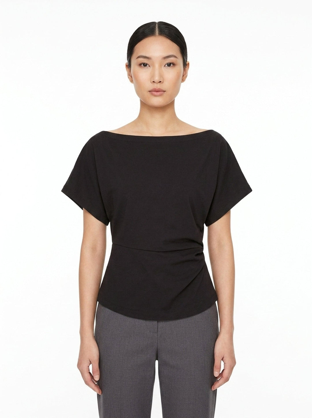 Light Stretch Rayon Linen Top | Club21 Collection | Club21 - front