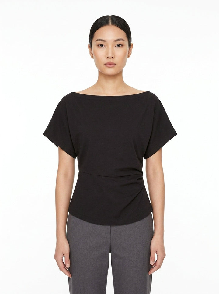 Light Stretch Rayon Linen Top | Club21 Collection | Club21 - front