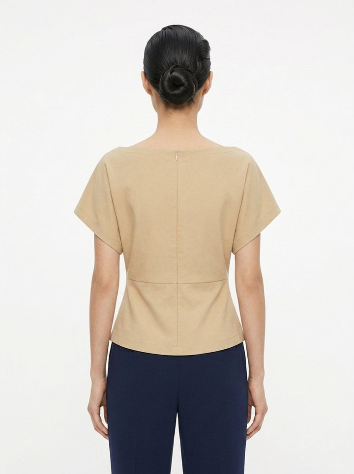 Light Stretch Rayon Linen Top | Club21 Collection | Club21 - back