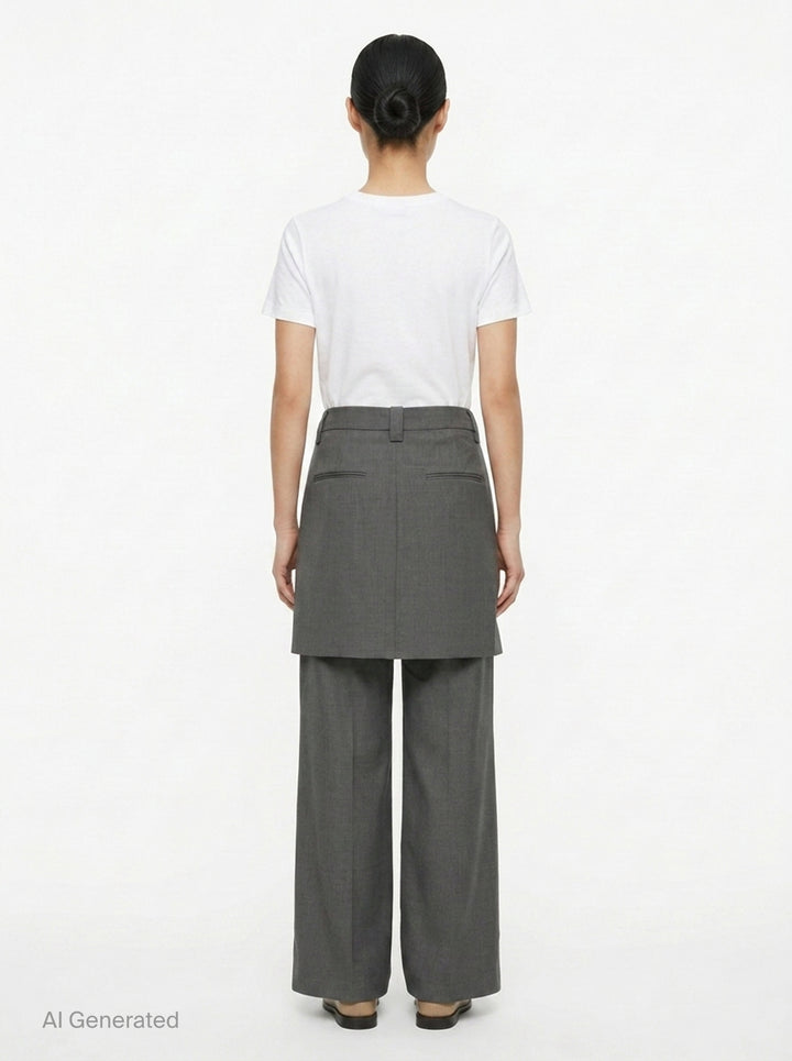 Lila Sartorial Wool Mix Pants | Club21 Collection | Club21 - back
