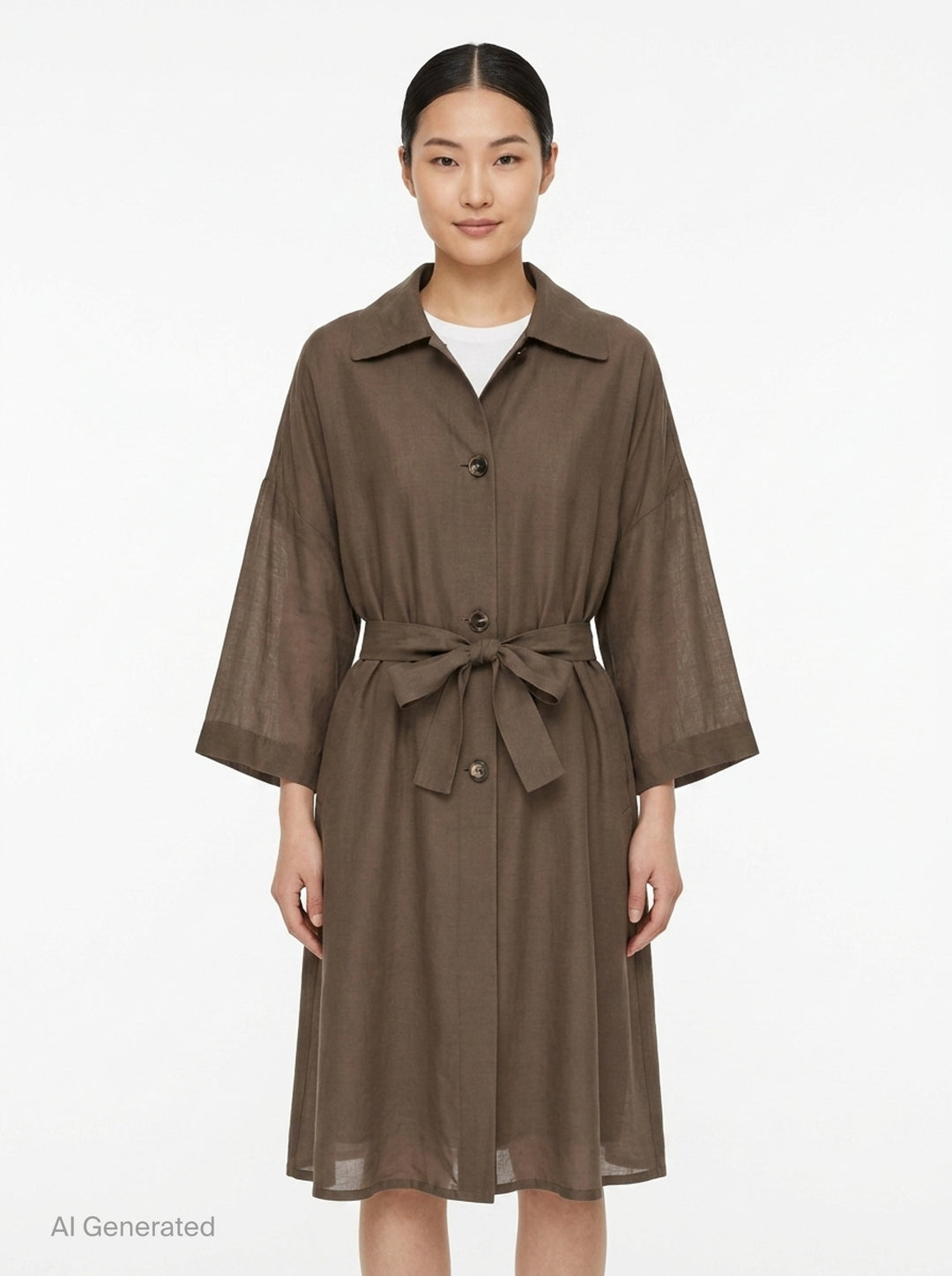 Margaux Habutai Silk Cupro Coat | Club21 Collection | Club21 - front