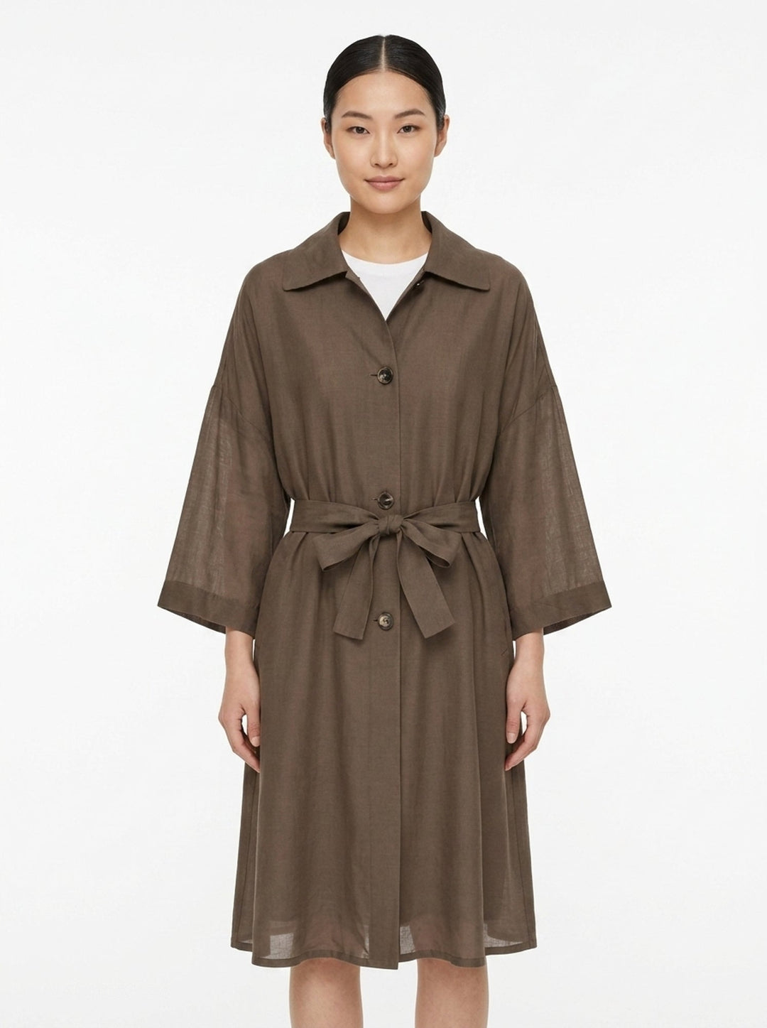 Margaux Habutai Silk Cupro Coat | Club21 Collection | Club21 - front