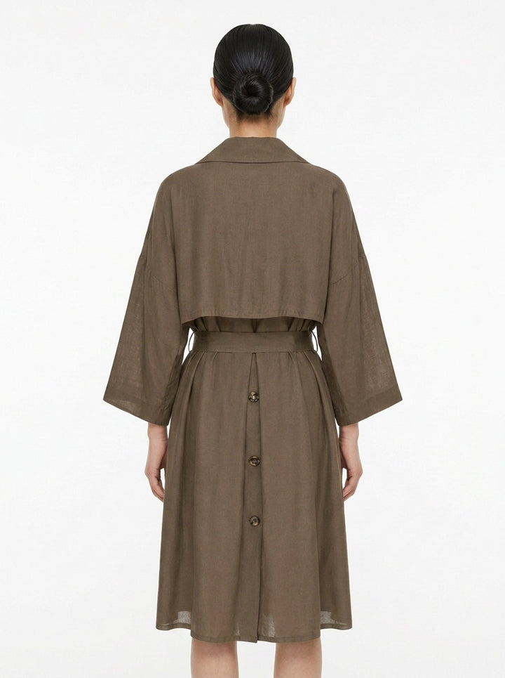 Margaux Habutai Silk Cupro Coat | Club21 Collection | Club21 - back