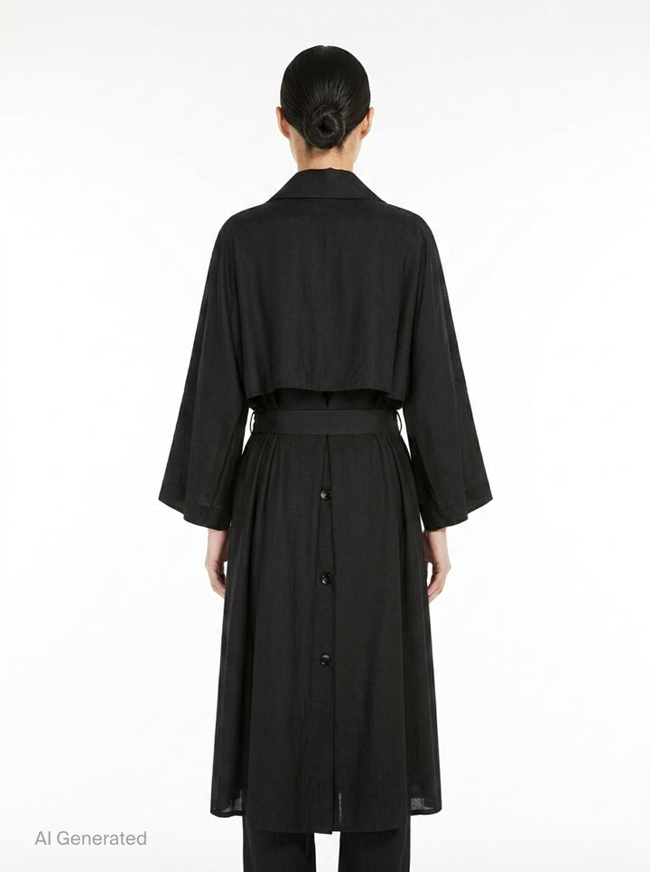 Margaux Habutai Silk Cupro Coat | Club21 Collection | Club21 - back