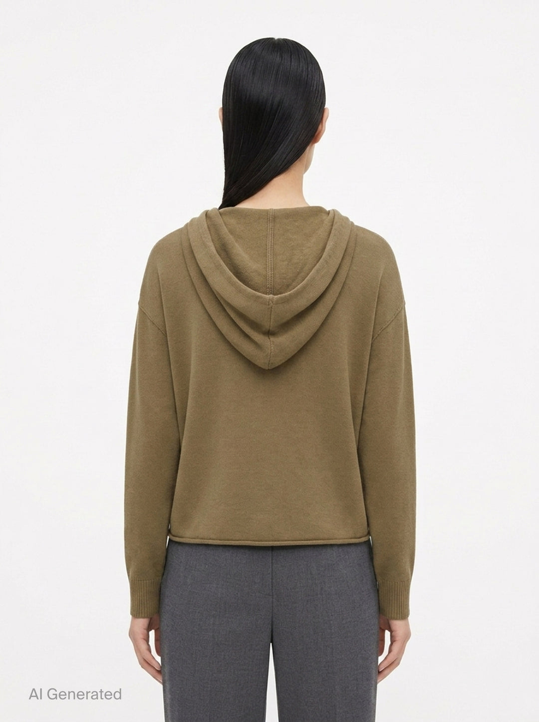 Mid Weight Knit Hoodie | Club21 Collection | Club21 - back