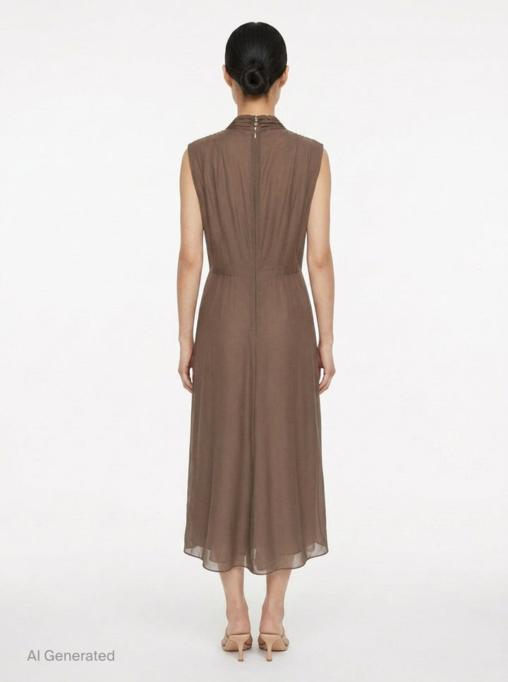 Noemie Habutai Silk Cupro Dress | Club21 Collection | Club21 - back