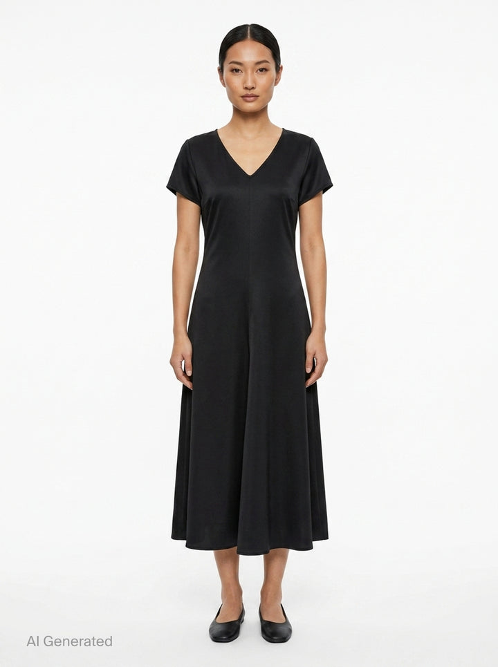 Ophelie Matte Acetate Midi Dress | Club21 Collection | Club21 - front