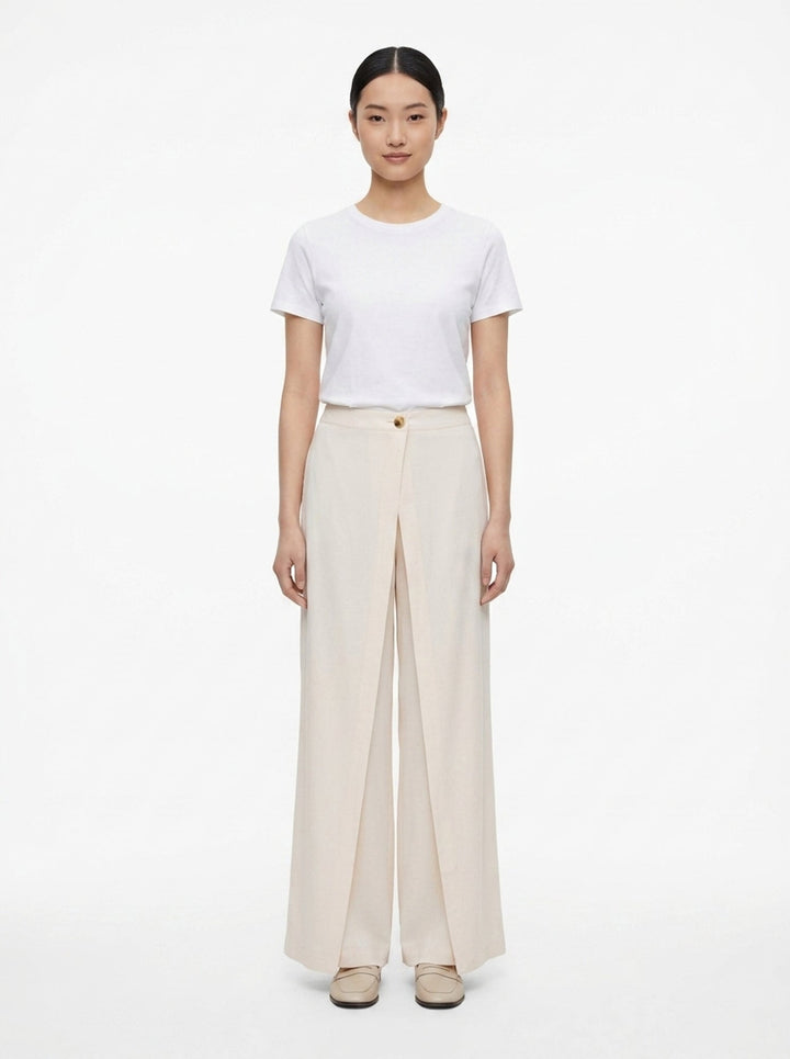 Quinn Crepe Acetate Wide Pants | Club21 Collection | Club21 - front