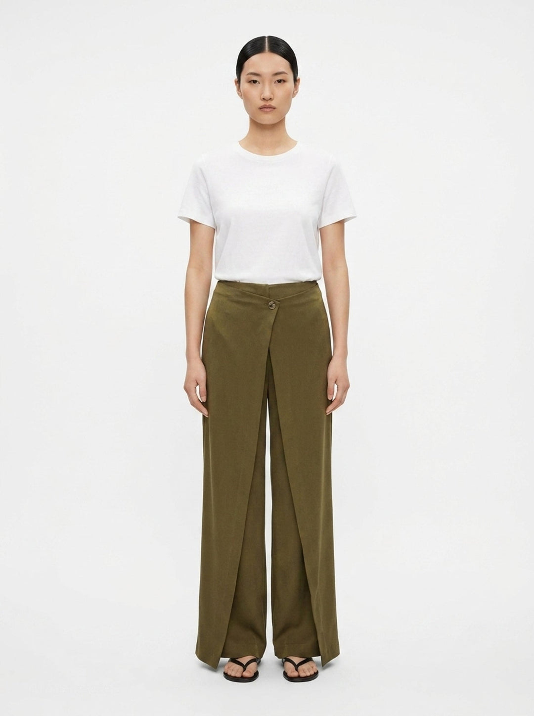Quinn Crepe Acetate Wide Pants | Club21 Collection | Club21 - front