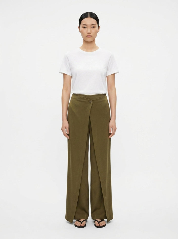 Quinn Crepe Acetate Wide Pants | Club21 Collection | Club21 - front