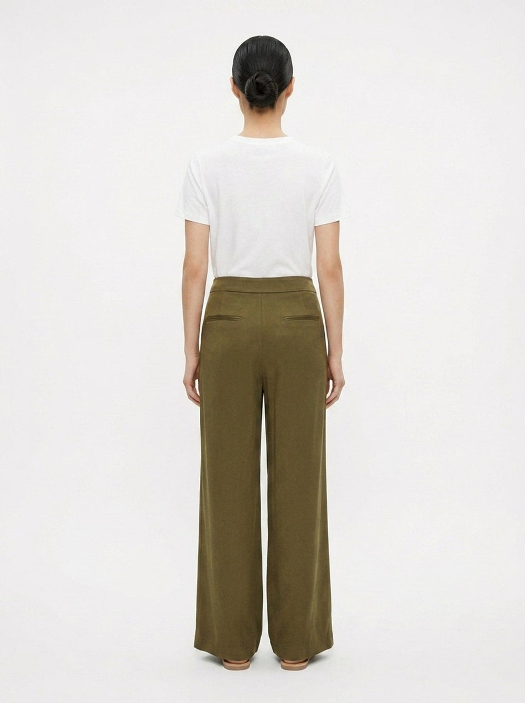 Quinn Crepe Acetate Wide Pants | Club21 Collection | Club21 - back