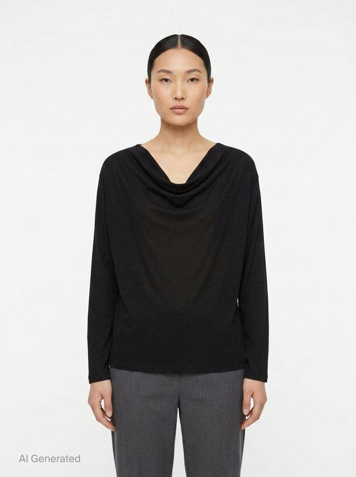 See-Through Wool Jersey Top | Club21 Collection | Club21 - front