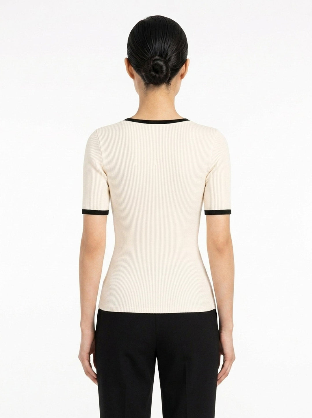 Silk Cotton Short Sleeve Sweater | Club21 Collection | Club21 - back