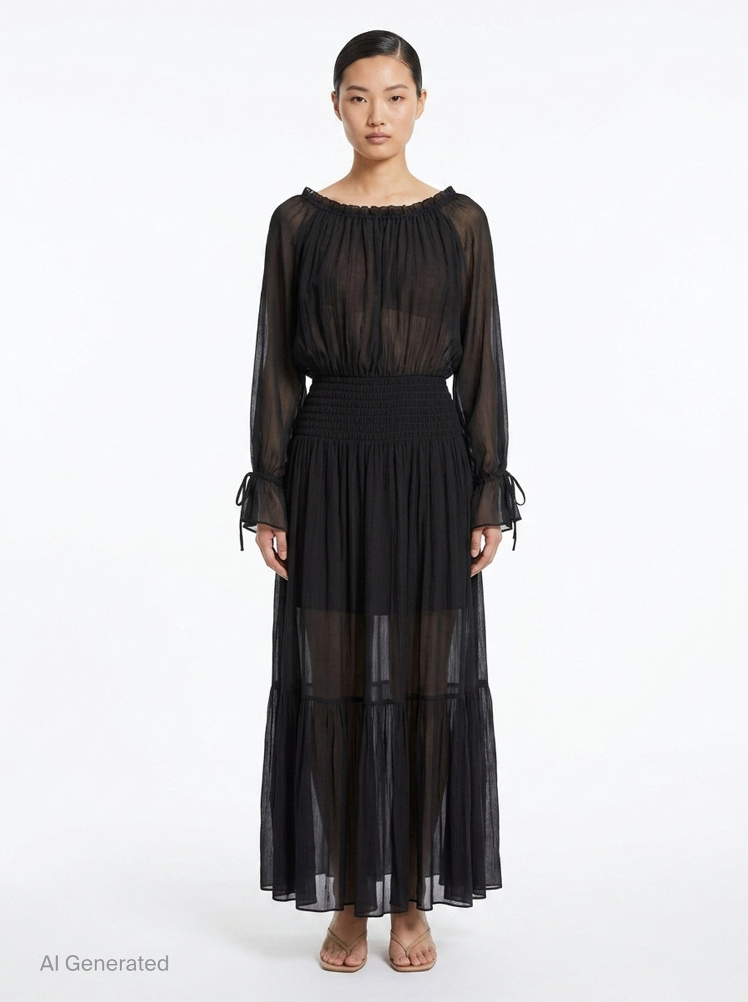 Silk Mix Winkle Midi Dress | Club21 Collection | Club21 - front